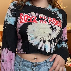 Tie Dye Boyz In The Hood Mini Cropped Tee